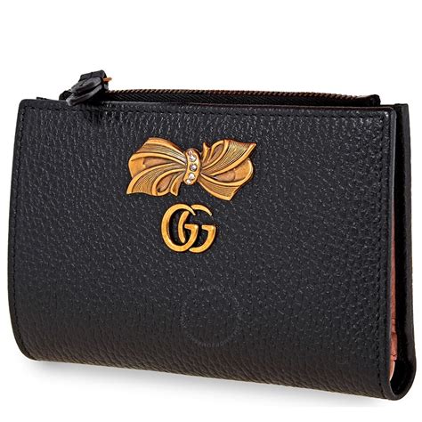 Gucci Women's Wallet Small Leather Designer Black 23044